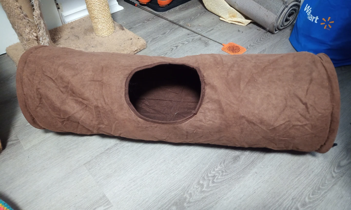 Brown Cat Tunnel with Dangling Toy - photo 3