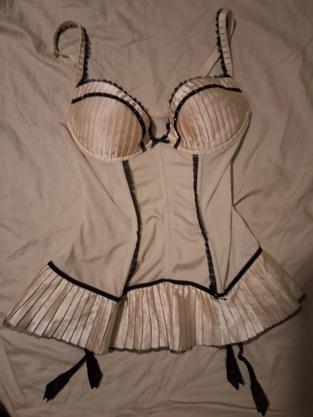 Cream Lingerie Top