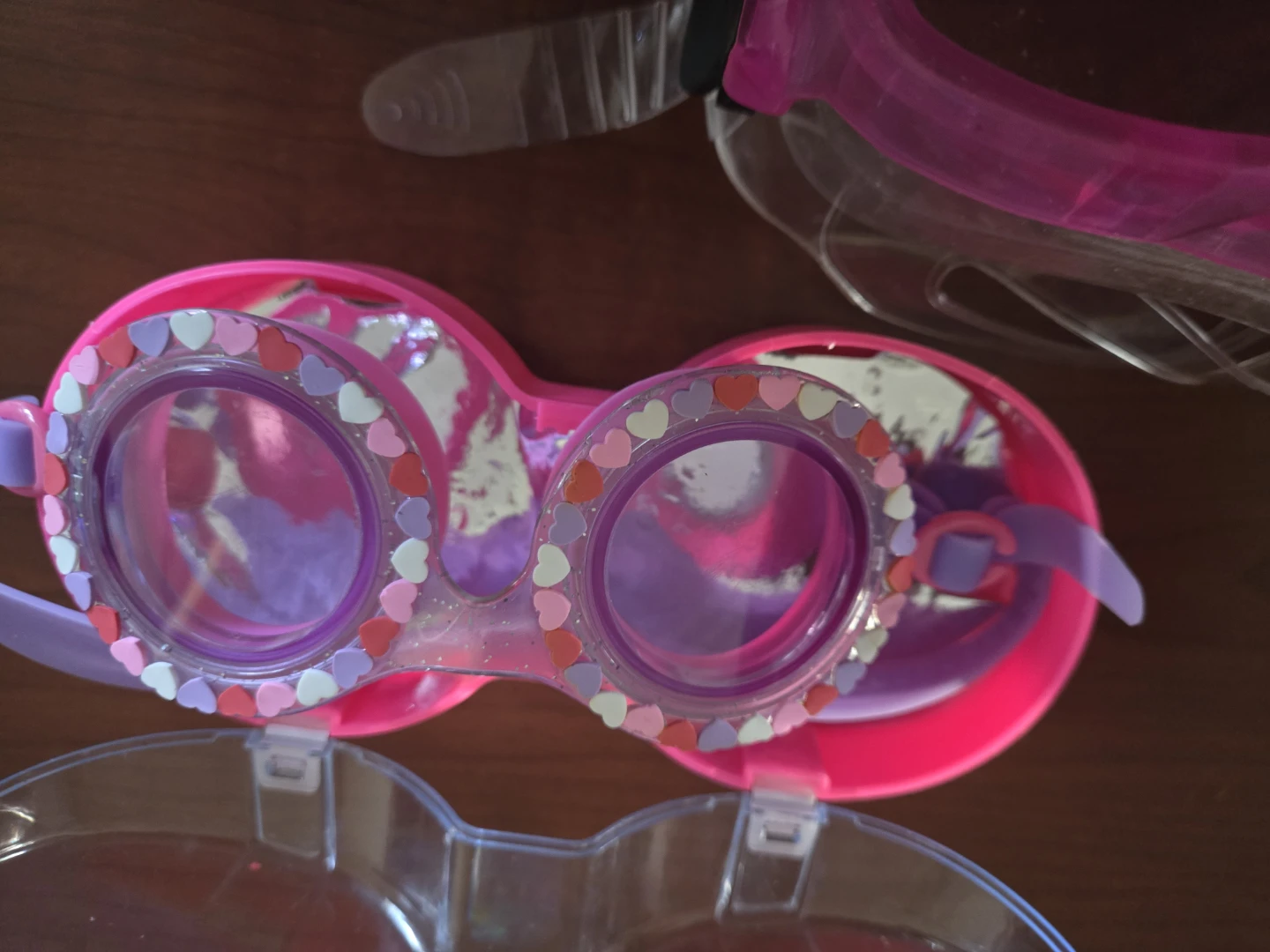 Kids Pink Goggles and Snorkel Set