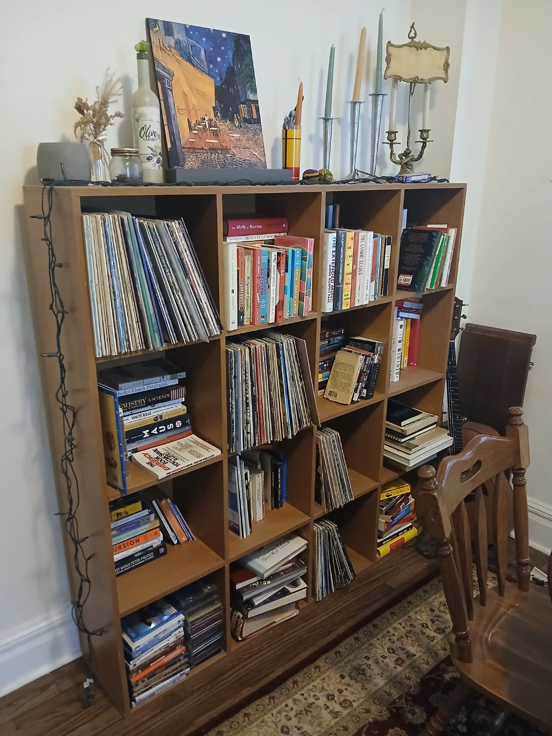 Wooden Cube Storage Shelf