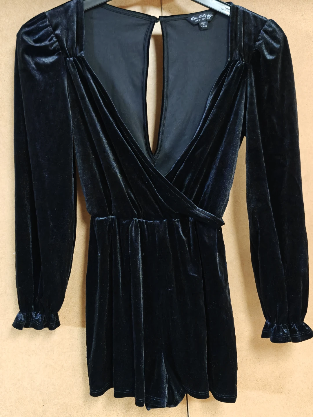 Velvety Low Cut Romper