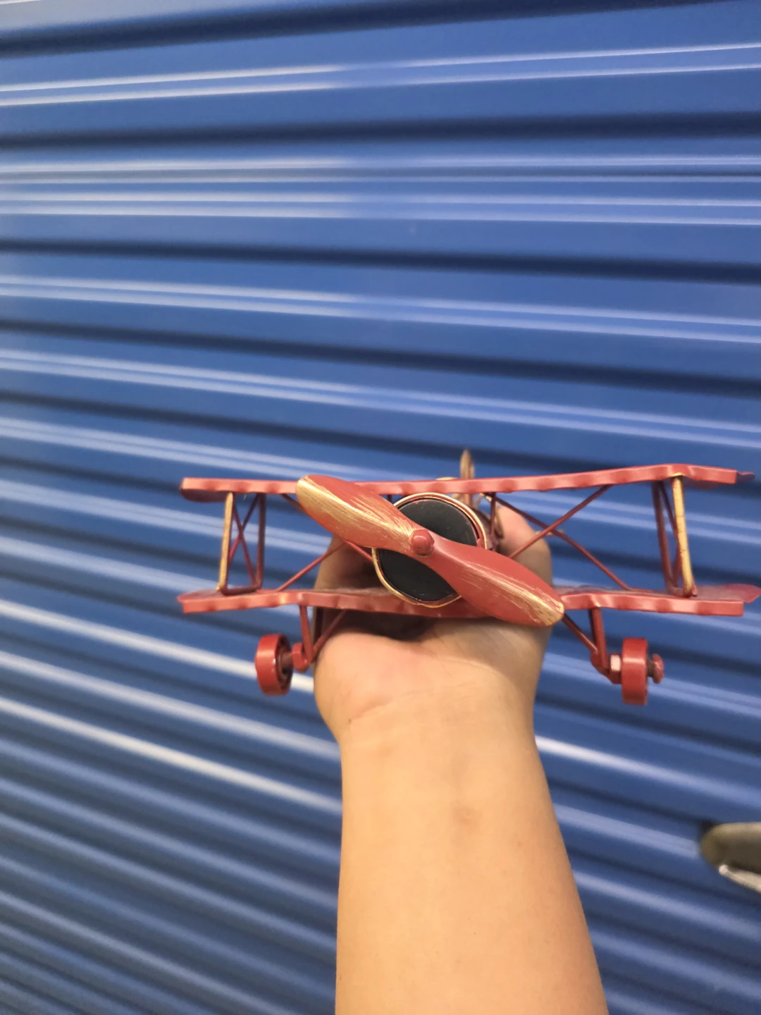 Red Biplane Metal Model - photo 2