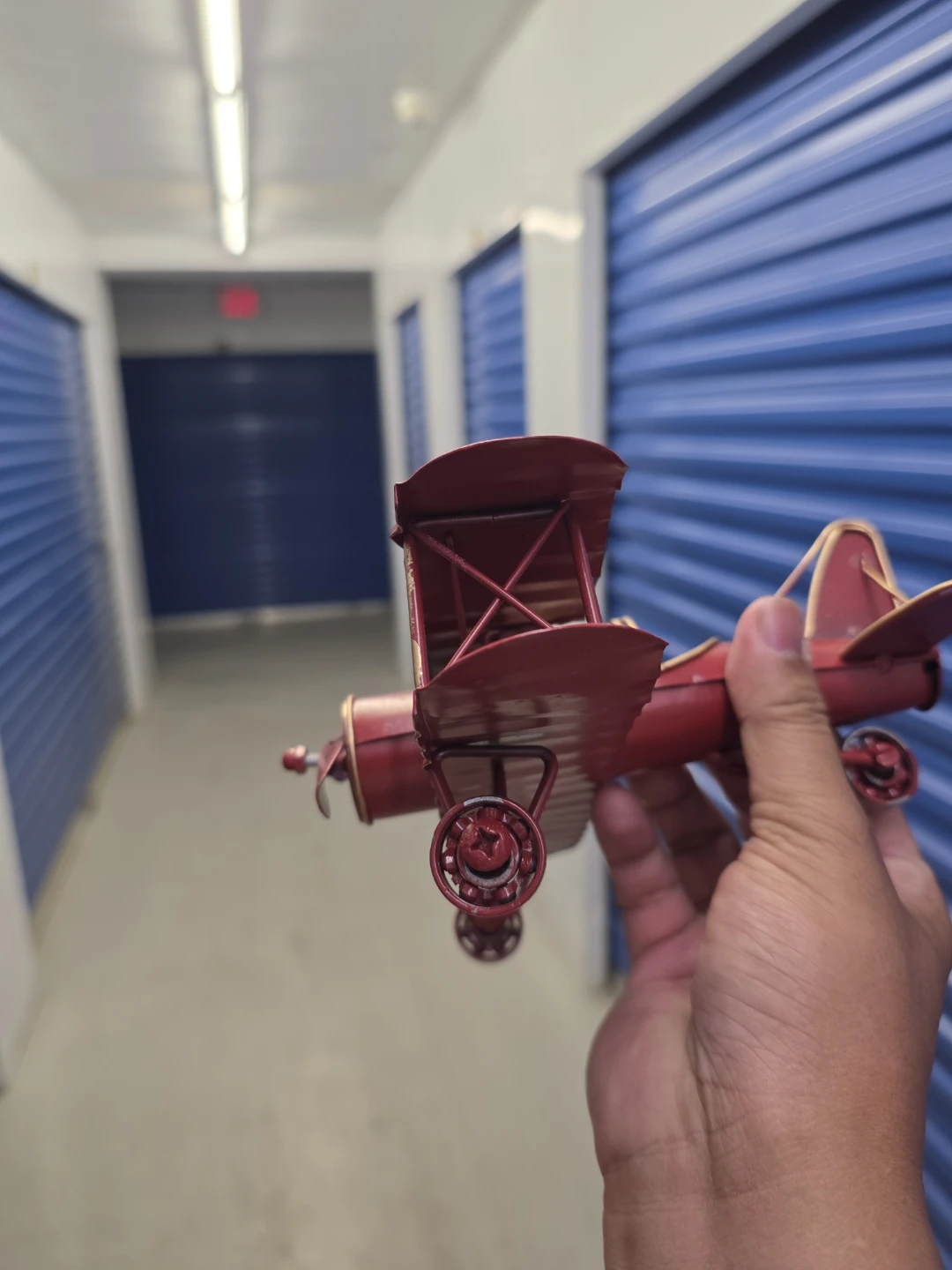 Red Biplane Metal Model - photo 3