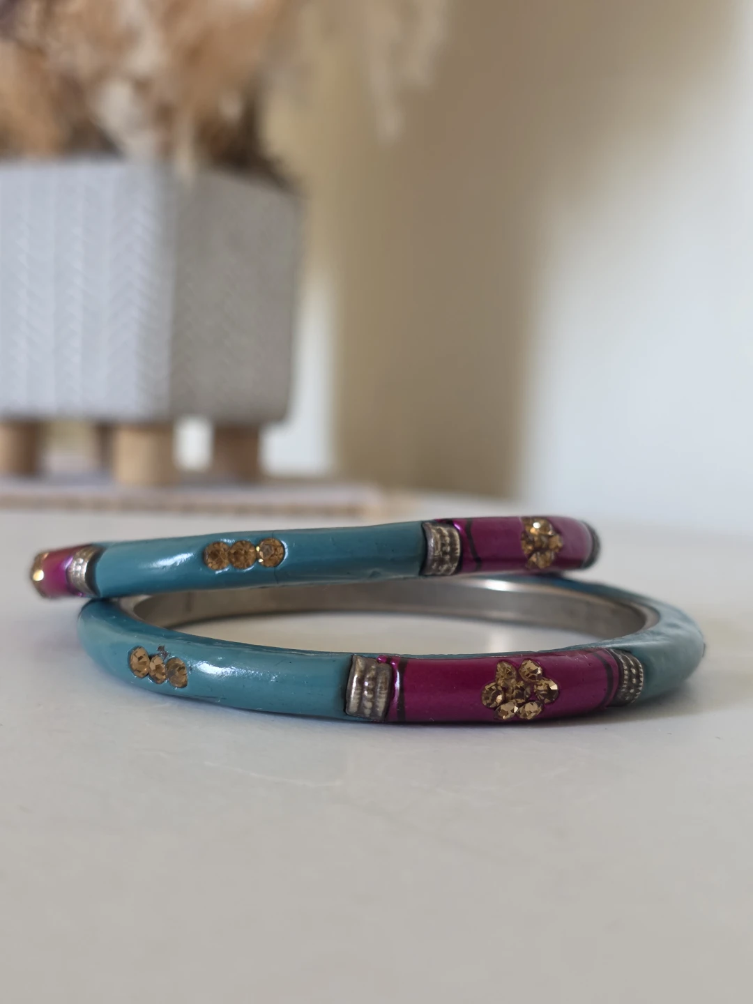 Ethnic traditional metal bangles