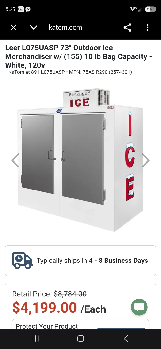Leer L075UASP 73" Outdoor Ice Merchandiser - photo 3