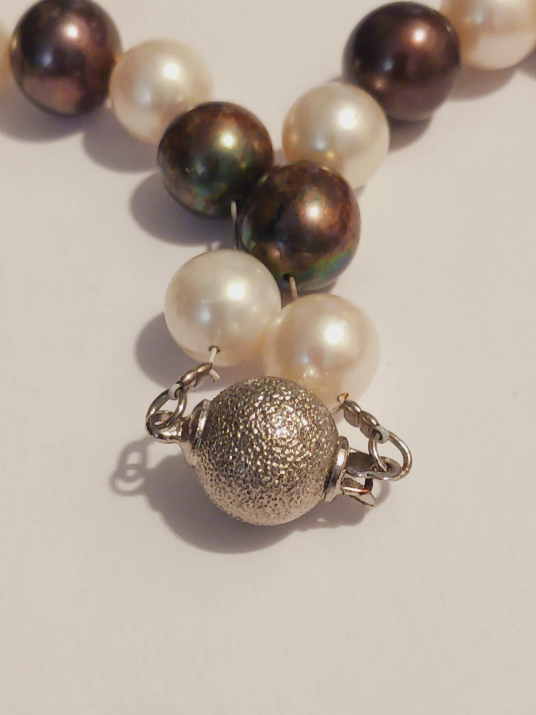 18K Gold Plated Clasp Genuine Freshwater Pearl Necklace - photo 4
