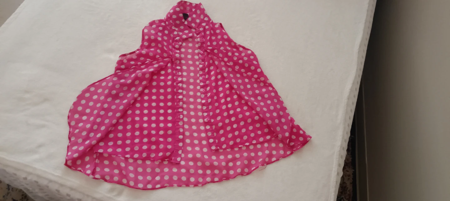 Pink Polka Dot Blouse