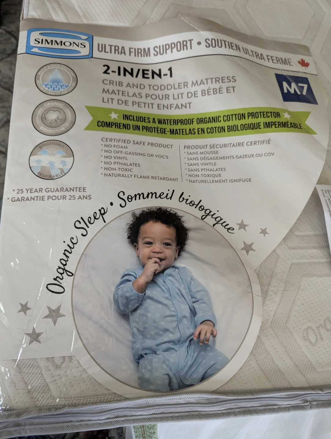 Simmons 2-in-1 Crib and Toddler Mattress
