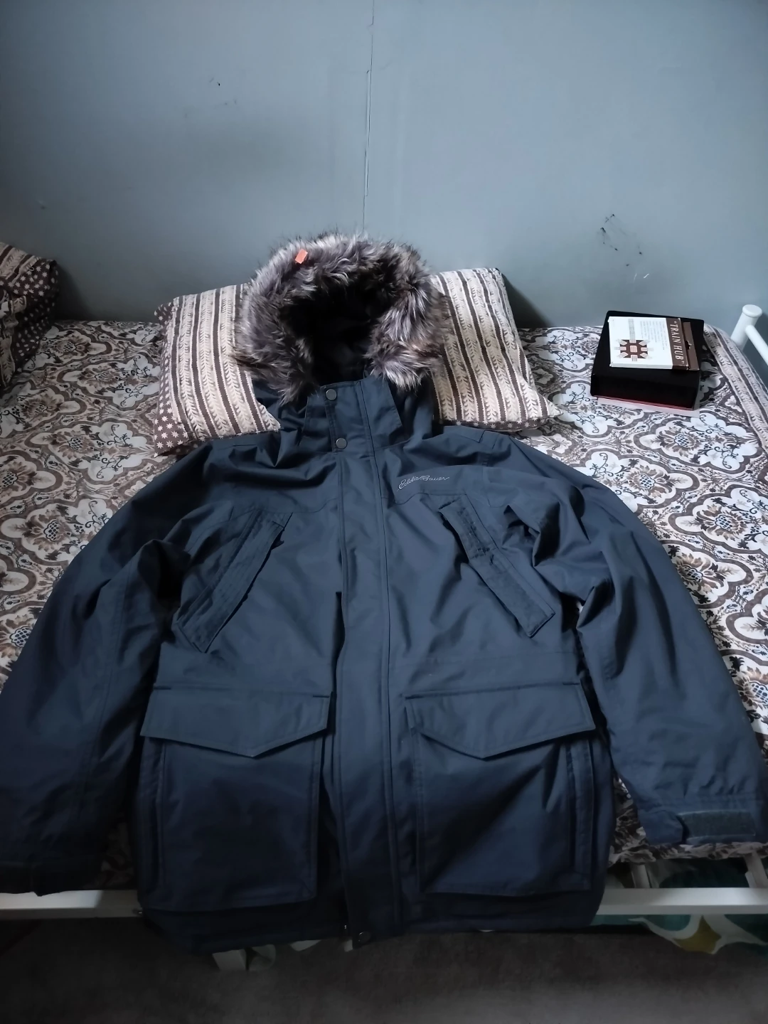 Eddie Bauer Parka Jacket with Fur Hood - photo 4