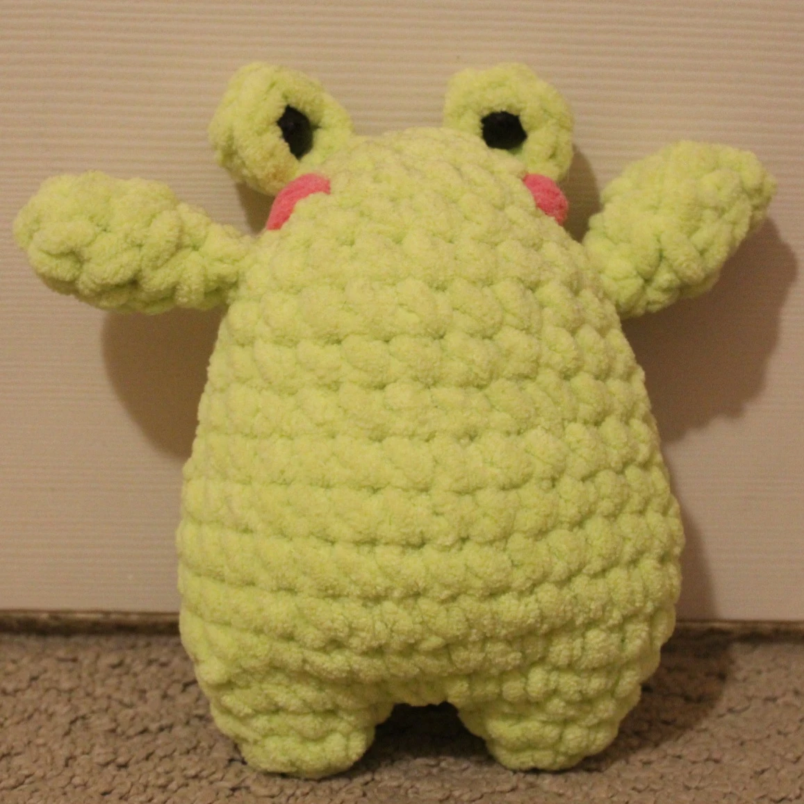 Handmade Crochet Frog Plush Toy