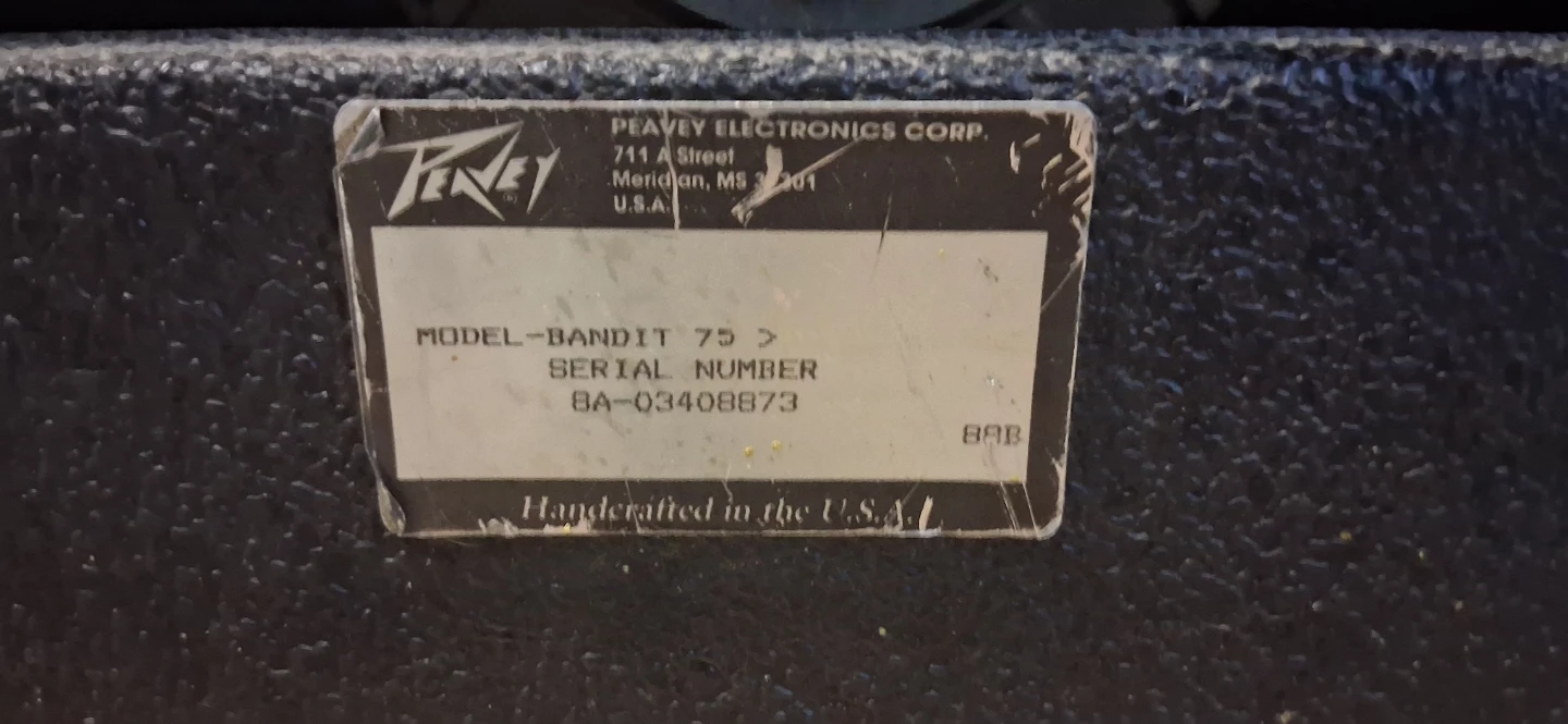 Peavey Bandit 75 Guitar Amplifier - photo 4