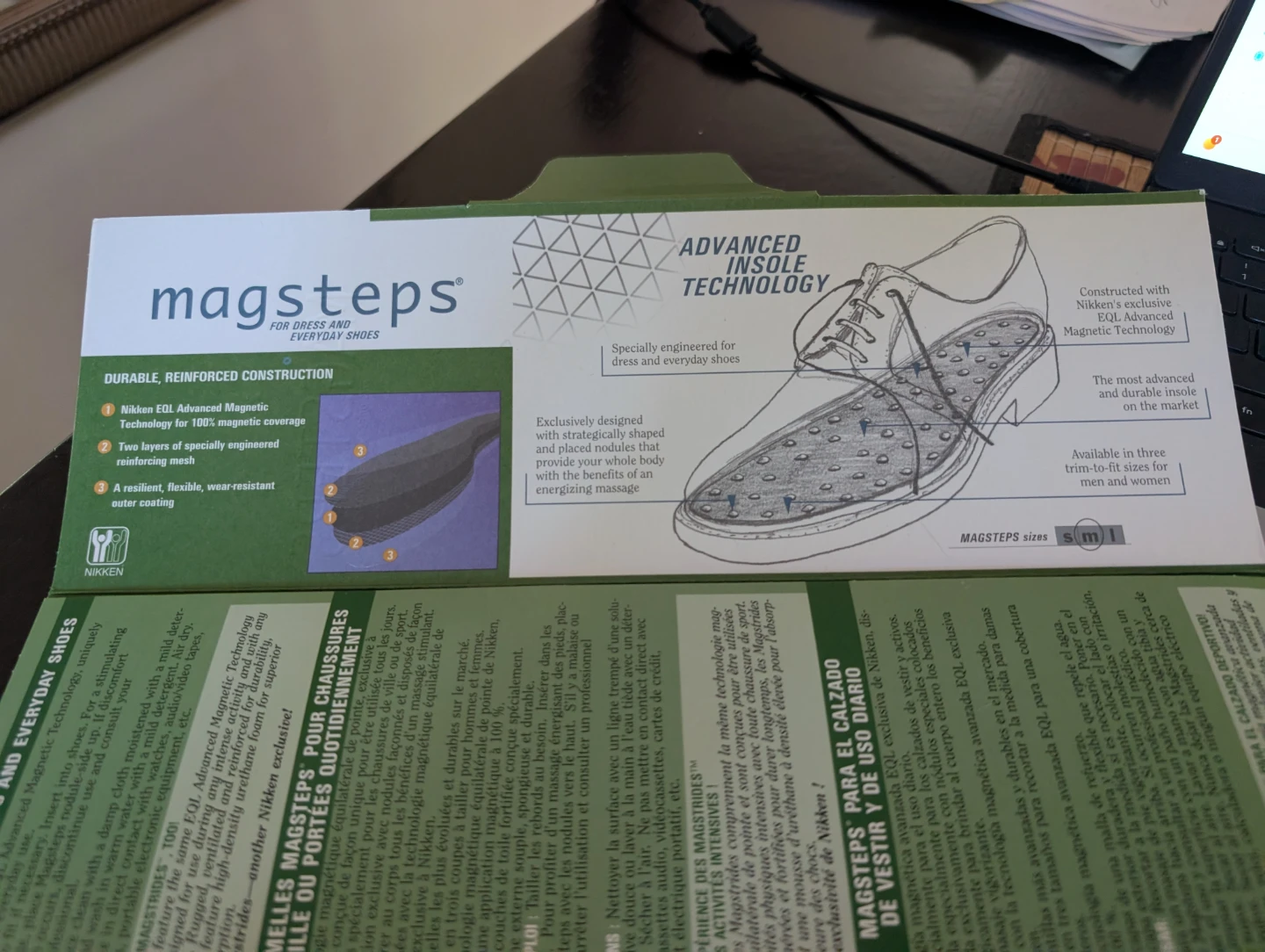 Nikken Magsteps Advanced Insole Technology Shoe Inserts - photo 2