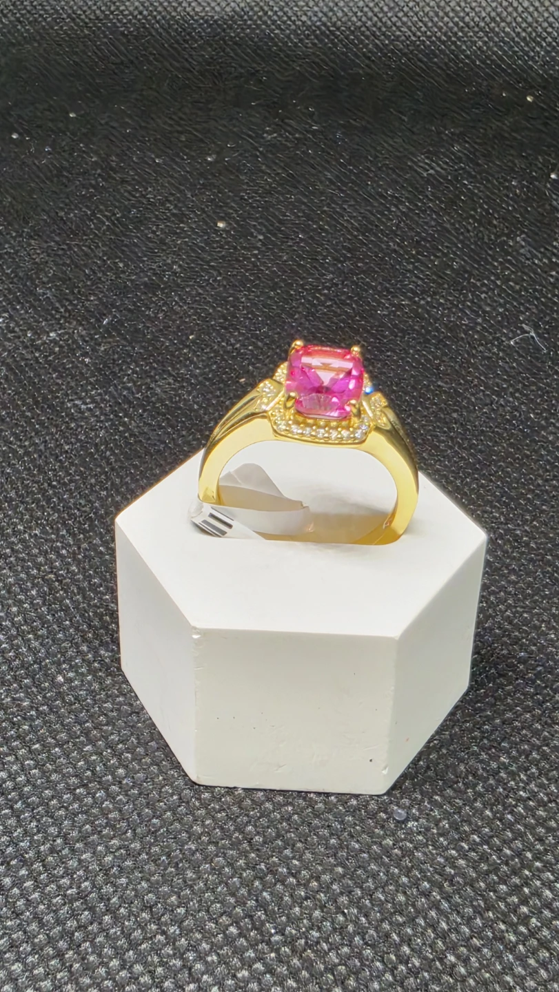 Pink Tourmaline Ring Size 7 - photo 3