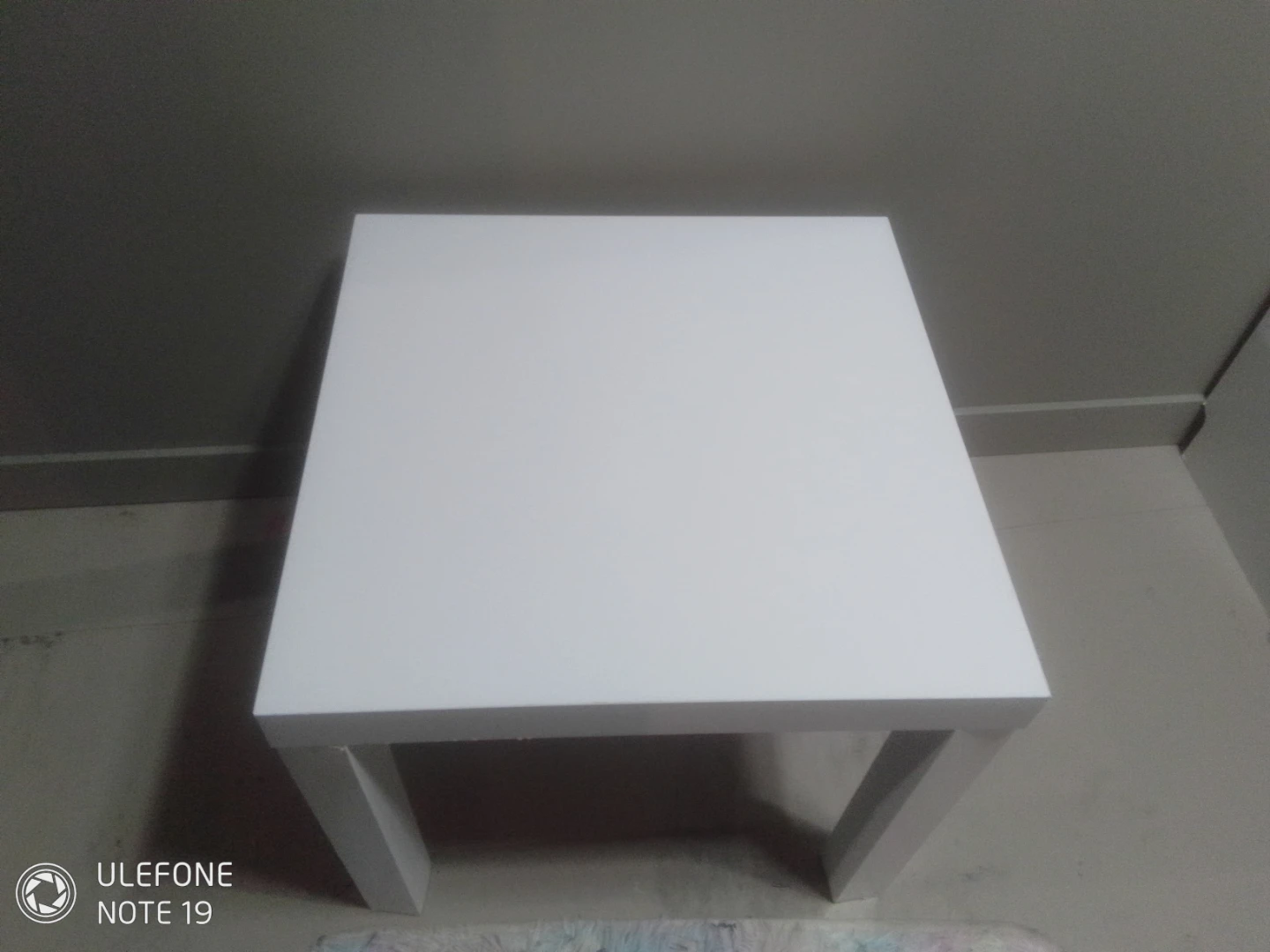 White Square IKEA Side Table - photo 2