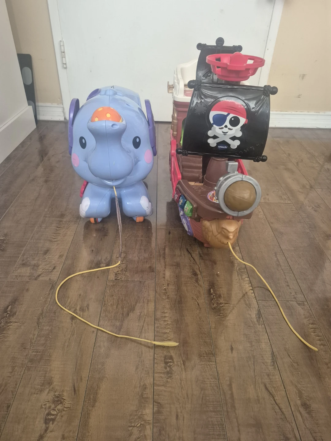 Fisher-Price Pull-Along Elephant & Pirate Ship Toy Set