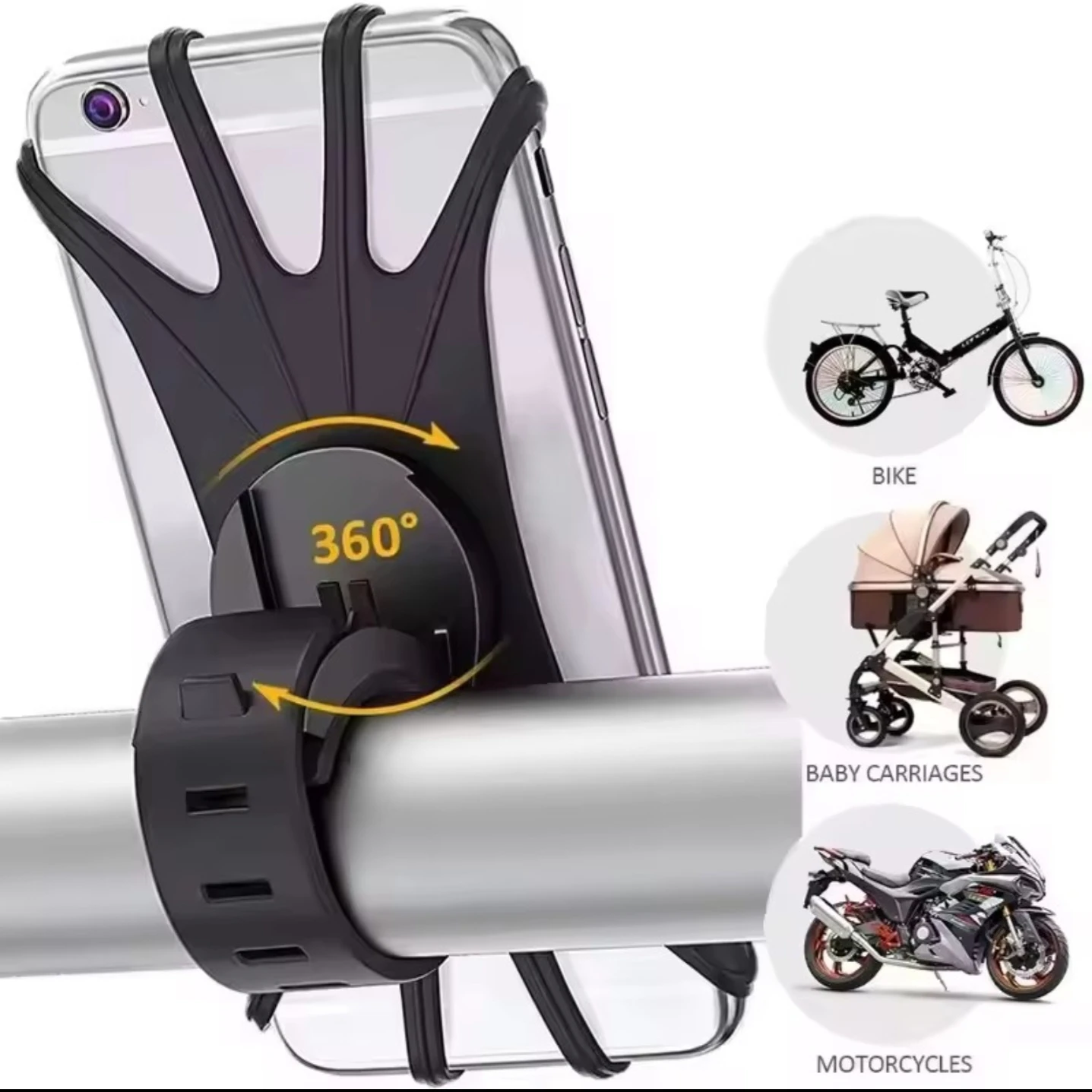 Universal Bike Stroller Motorcycle Phone Mount Holder
