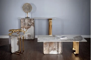 Modern Marble Top Coffee Table