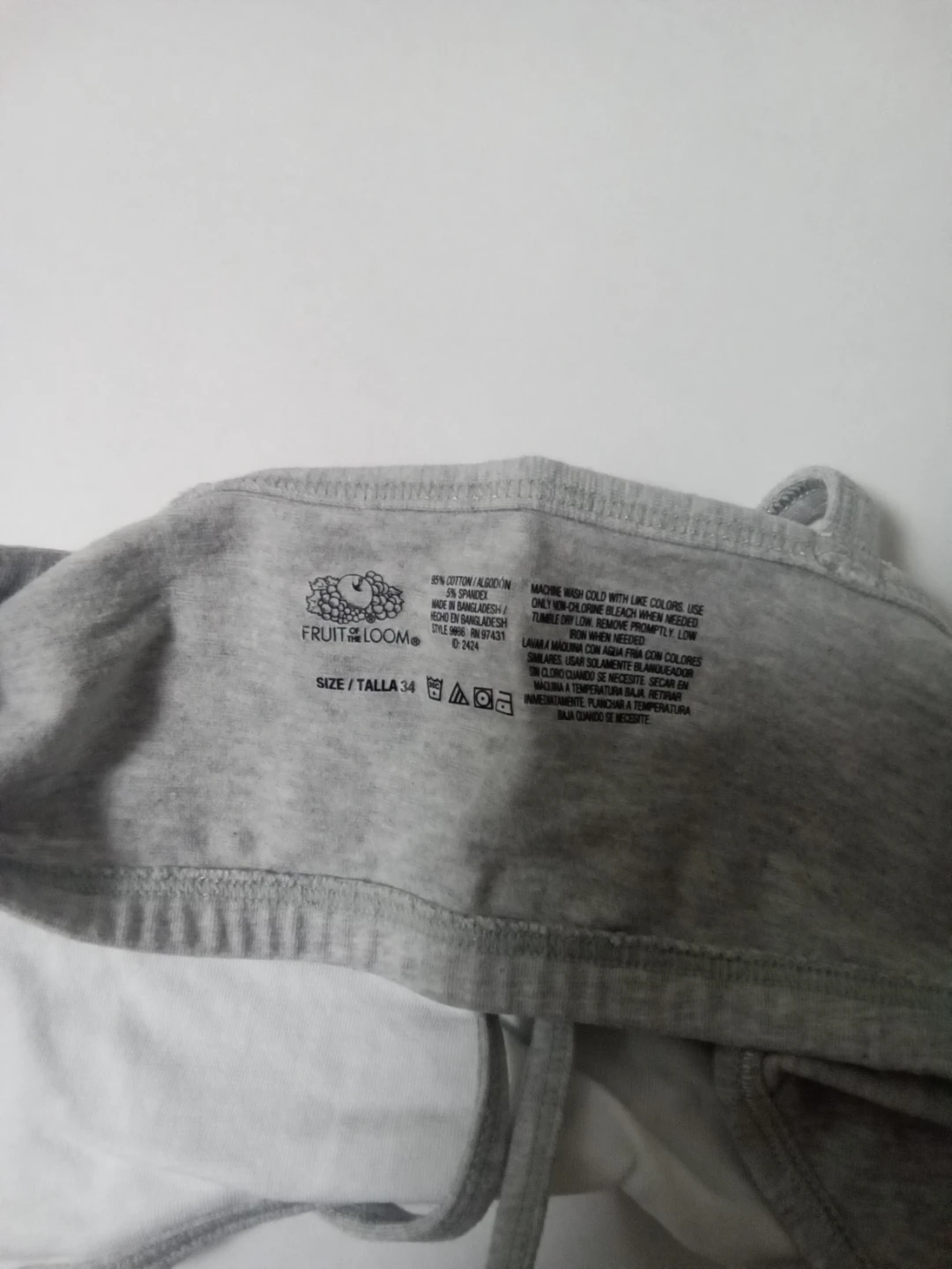 Fruit of the Loom Cotton Blend Sports Bras 3 Pack