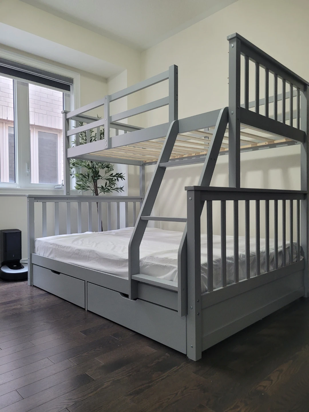 Grey Triple Bunk Bed with Drawers - photo 4