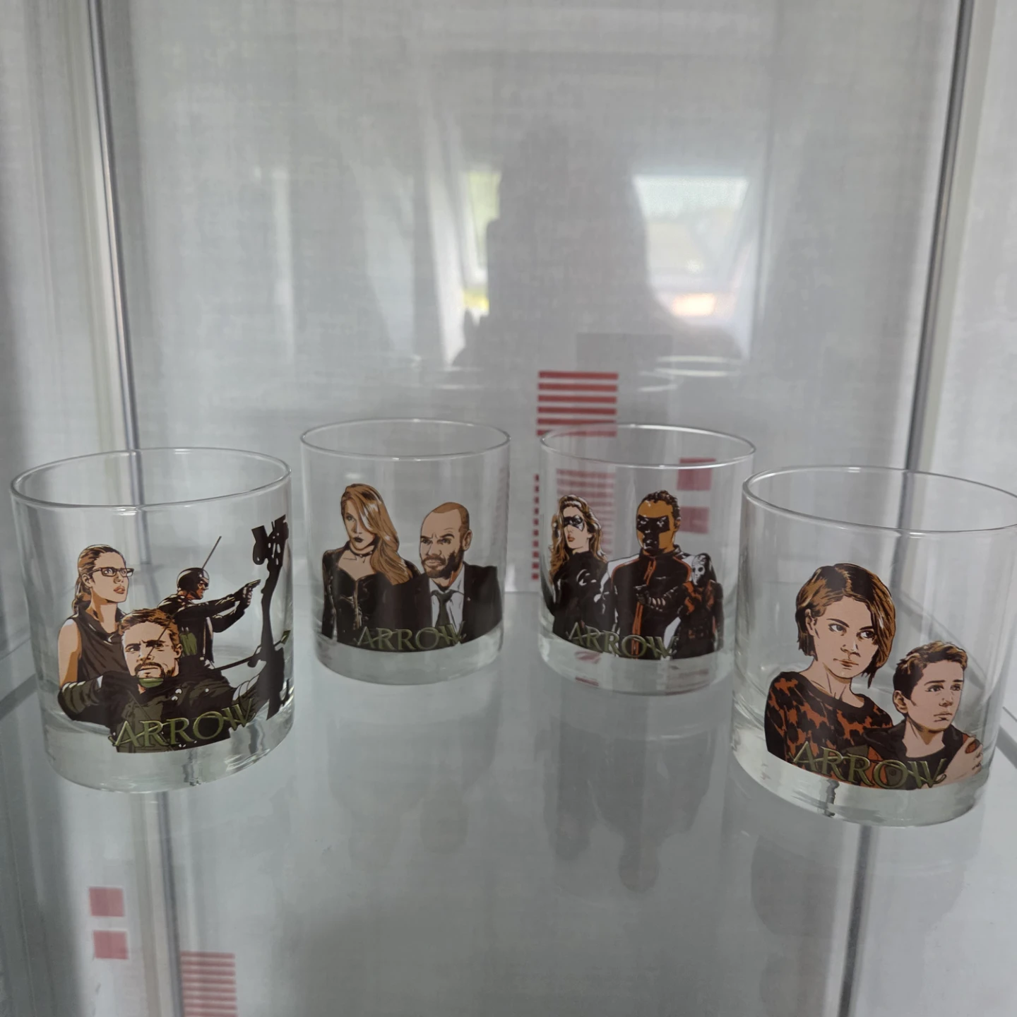 Set of 4 Arrow TV Show Glasses