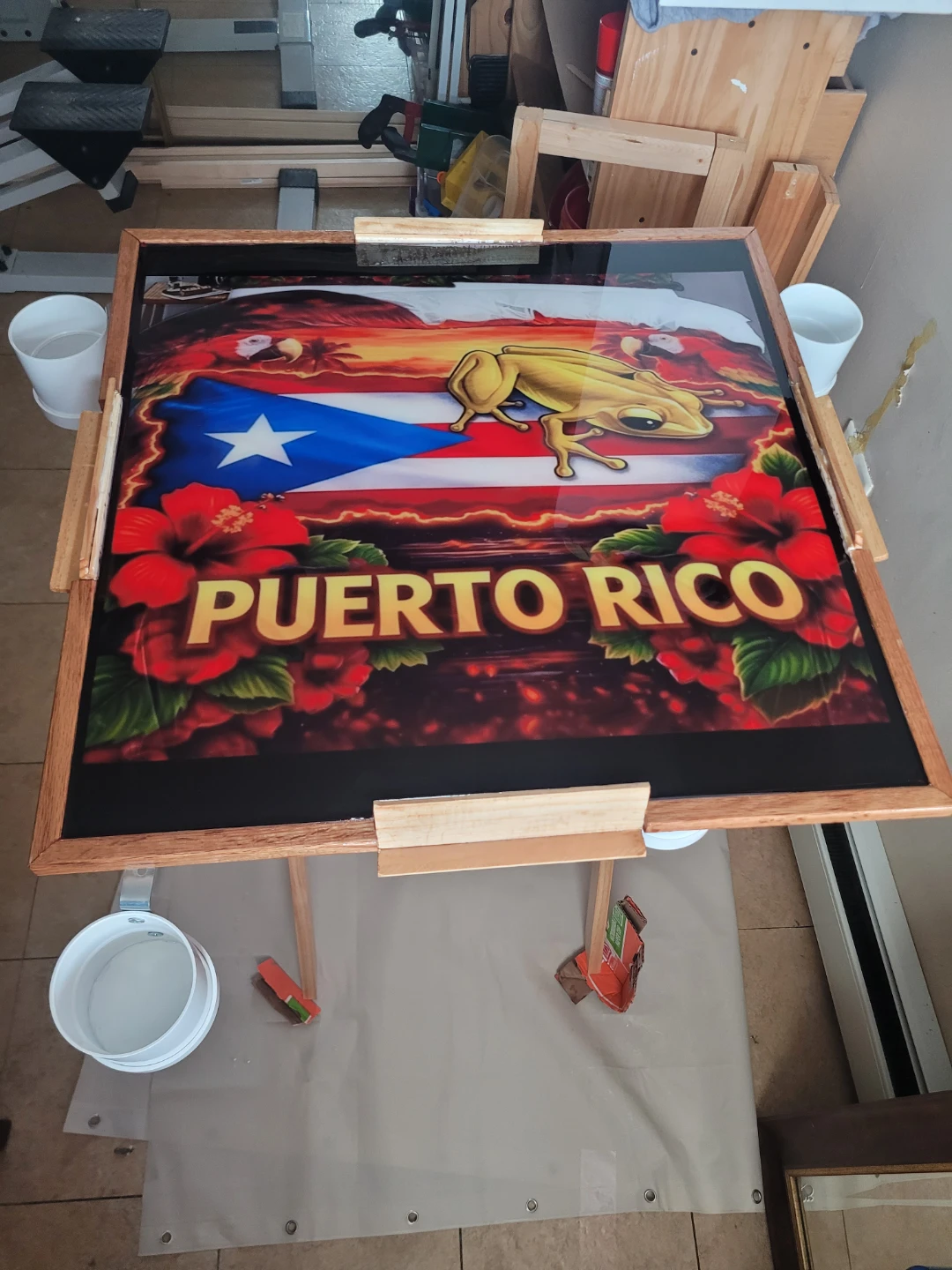 Mesa para juego de Dominoes,, Dominoes table