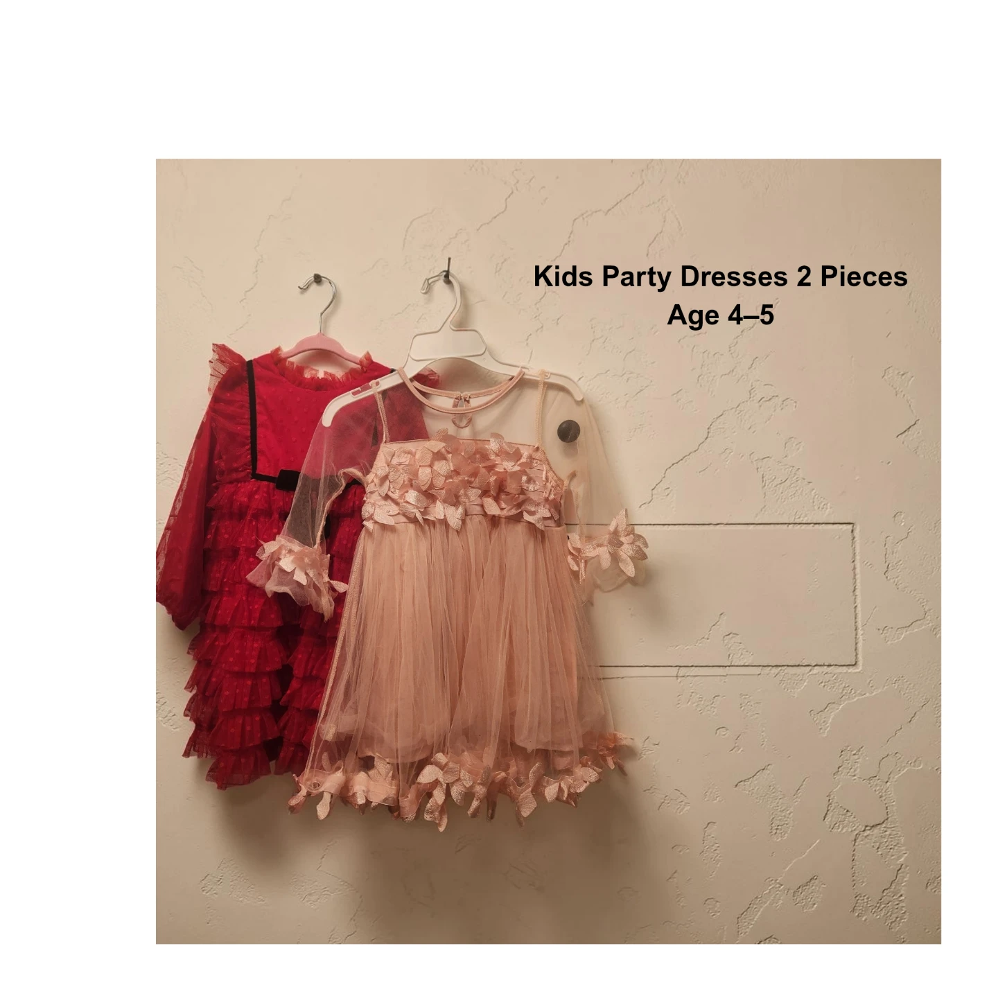 Kids Party Dresses - 2 Pieces - Age 4-5