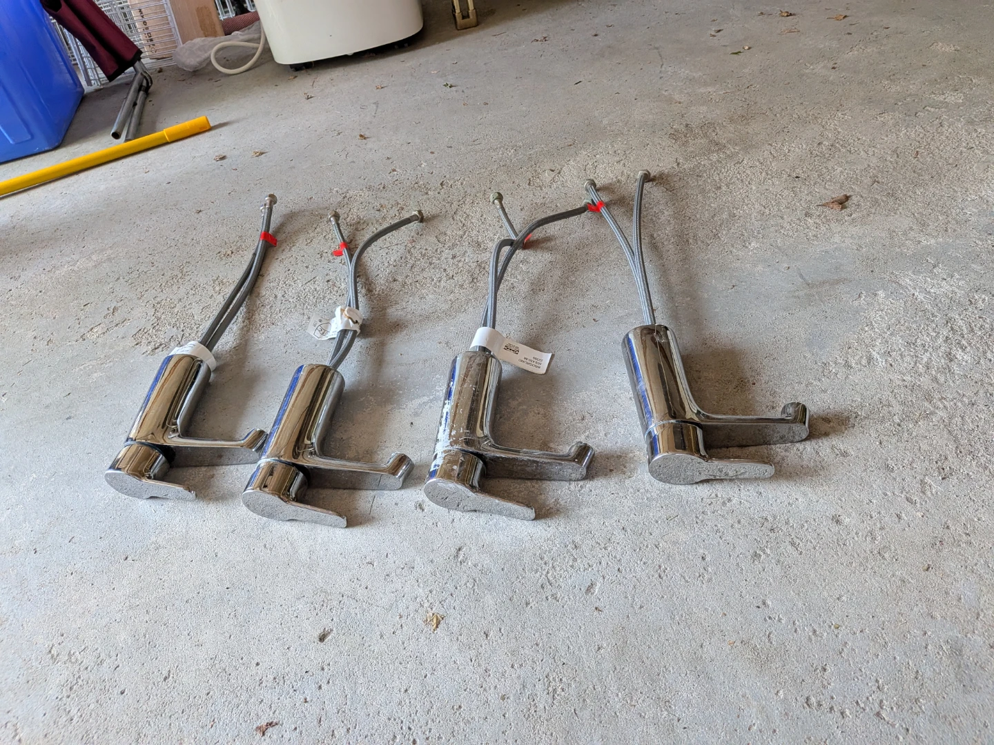 Set of 4 Chrome Kitchen Faucets