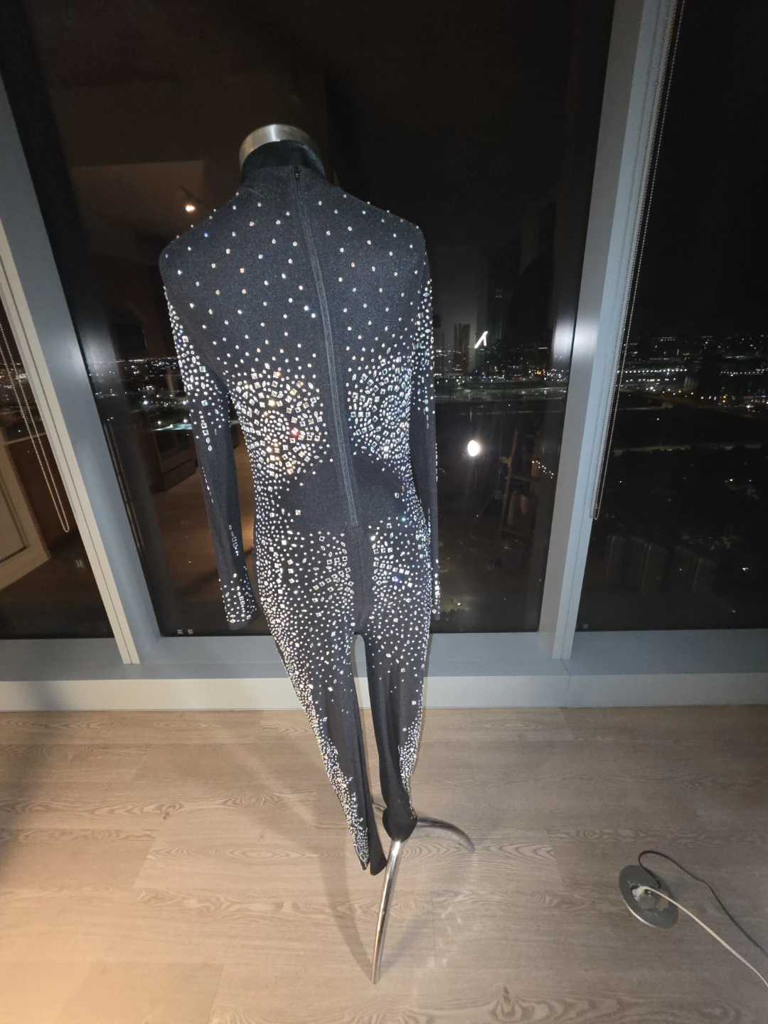 Sparkly Black Long Sleeve Jumpsuit - photo 2