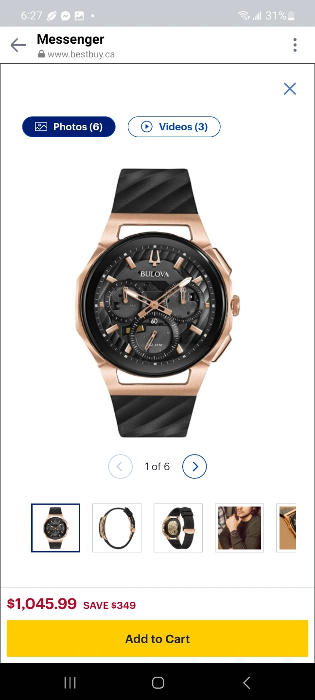 Bulova Chronograph Rose Gold Watch - photo 4