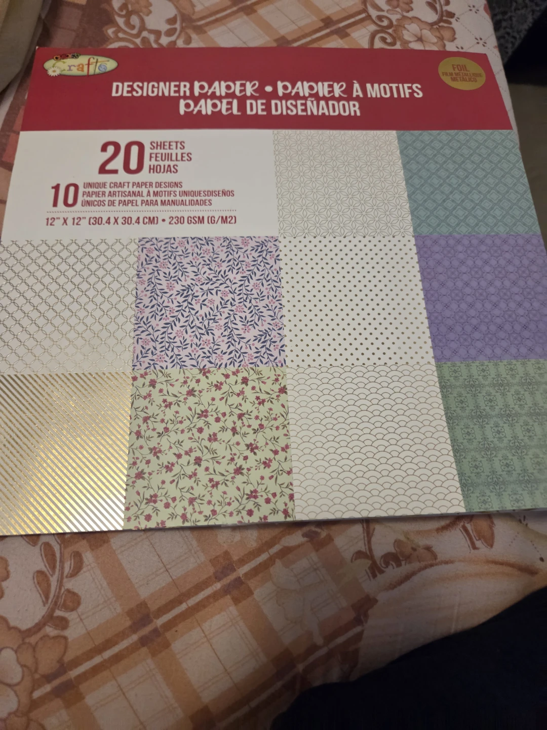 Craft Paper Assortment - 20 Designer Sheets