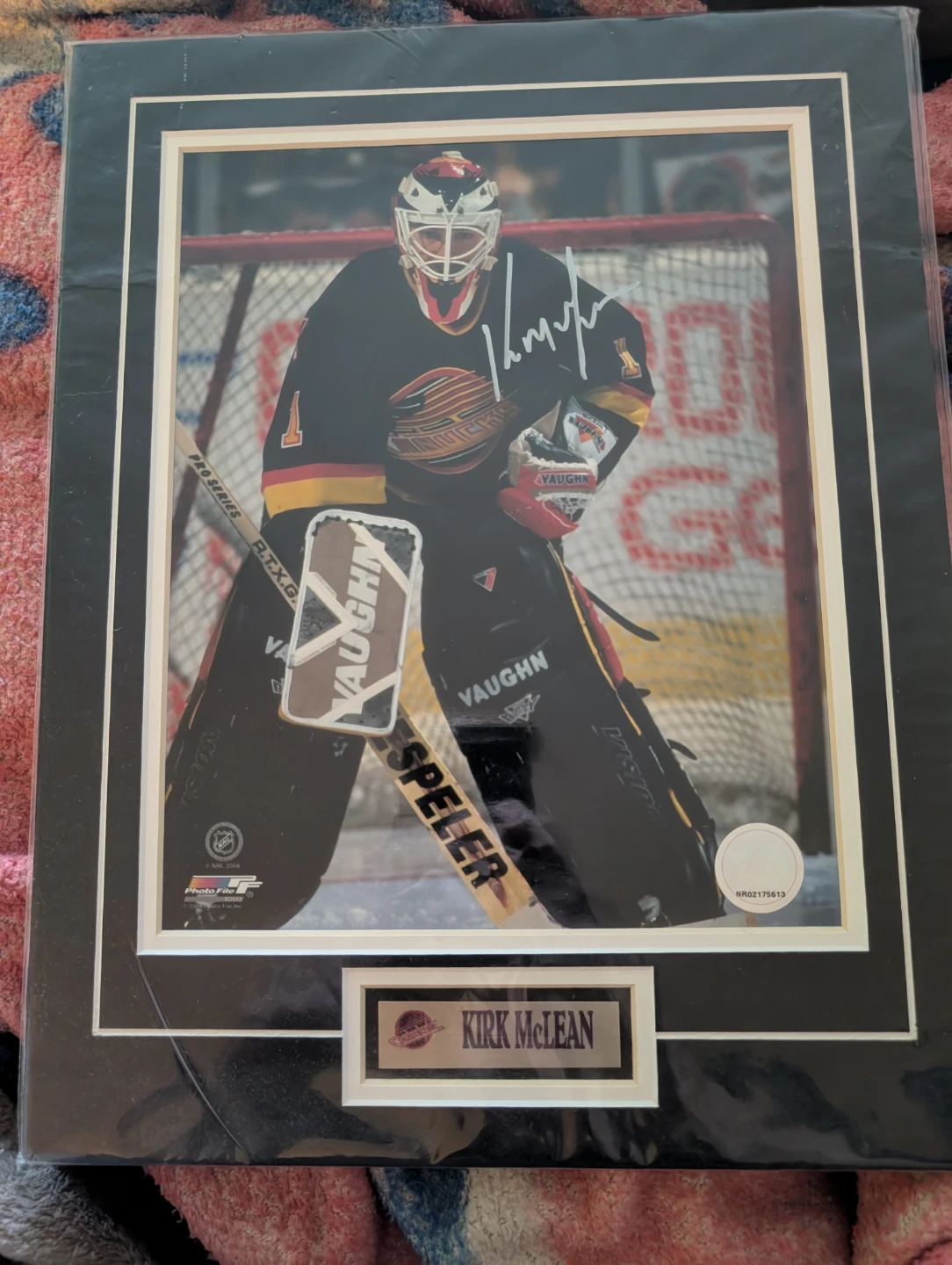 Kirk McLean Signed Vancouver Canucks Photo