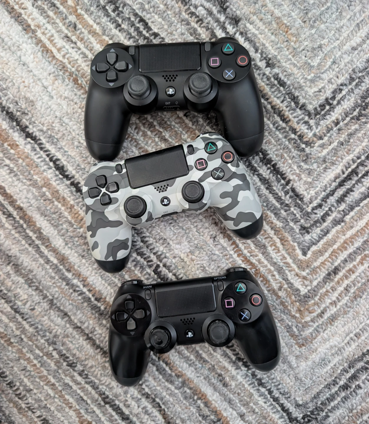 PlayStation 4 DualShock Controllers (3 total)