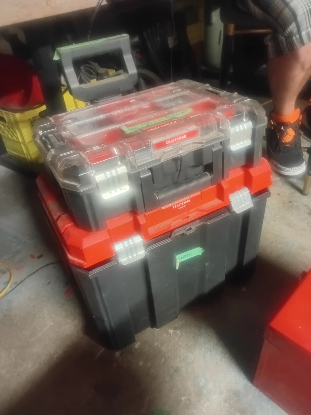 Craftsman Toolboxes (2) - Red/Black/Clear