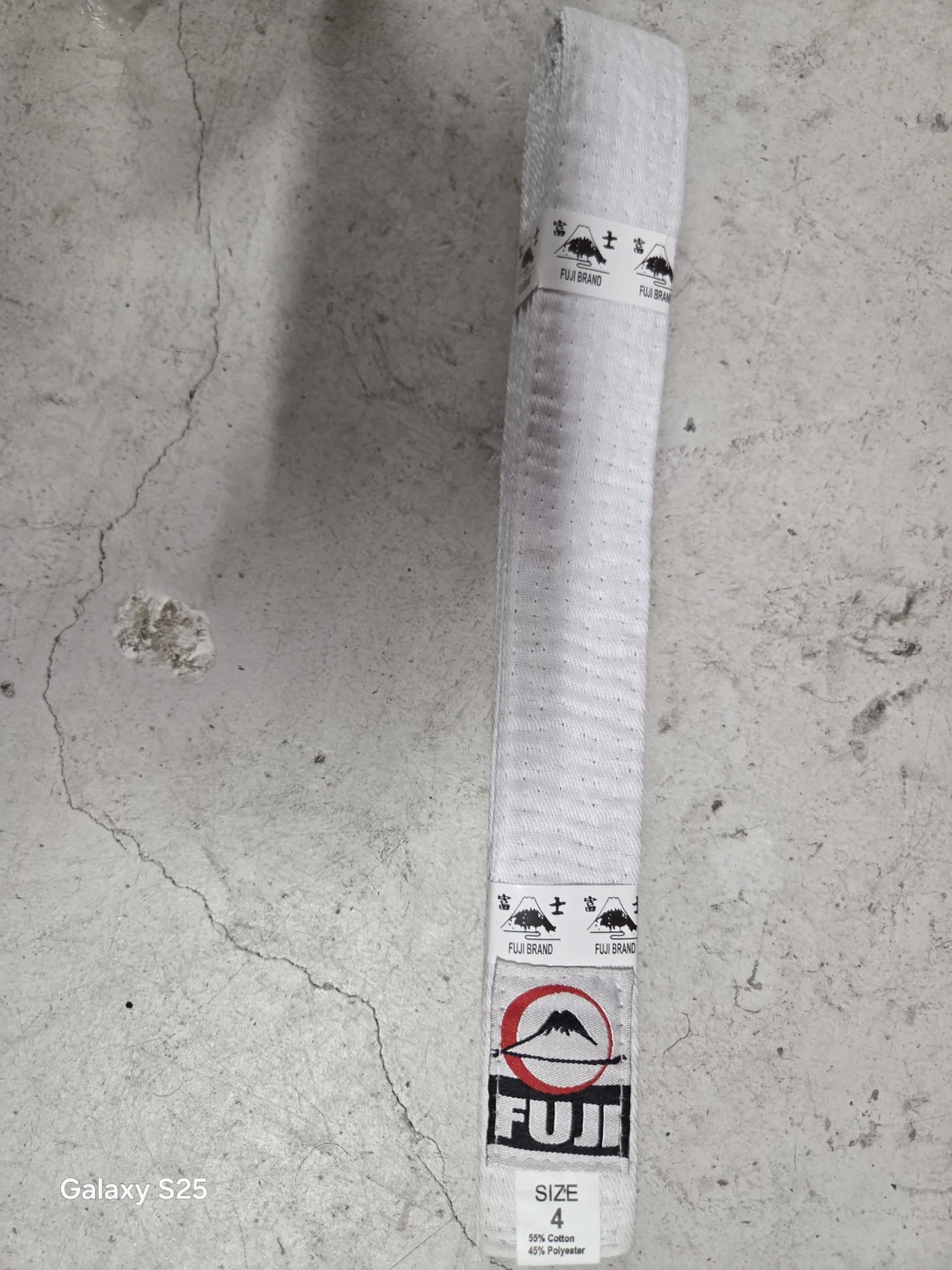 Fuji Brand White Belt Size 4 - photo 3