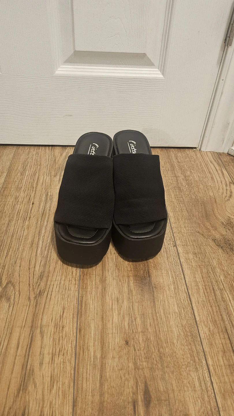L'Intervalle Black Platform Slides - photo 3