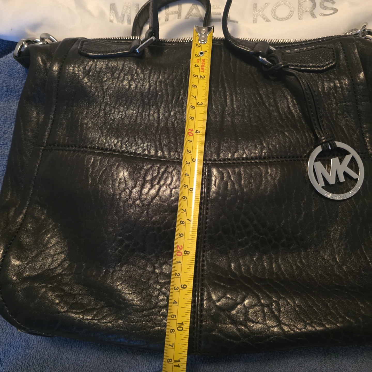 Michael Kors Shelley Studded Leather Satchel Bag - photo 3