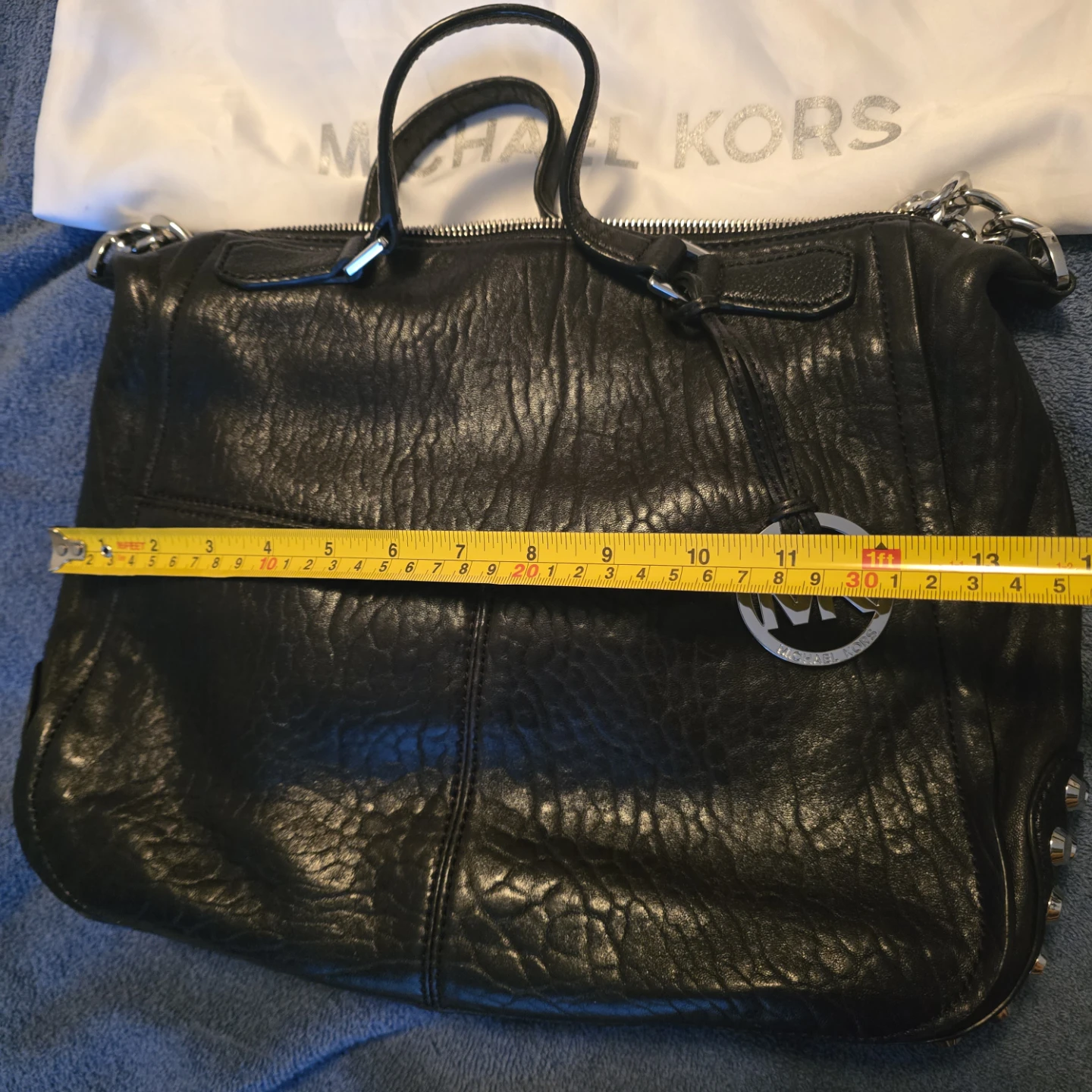 Michael Kors Shelley Studded Leather Satchel Bag - photo 4