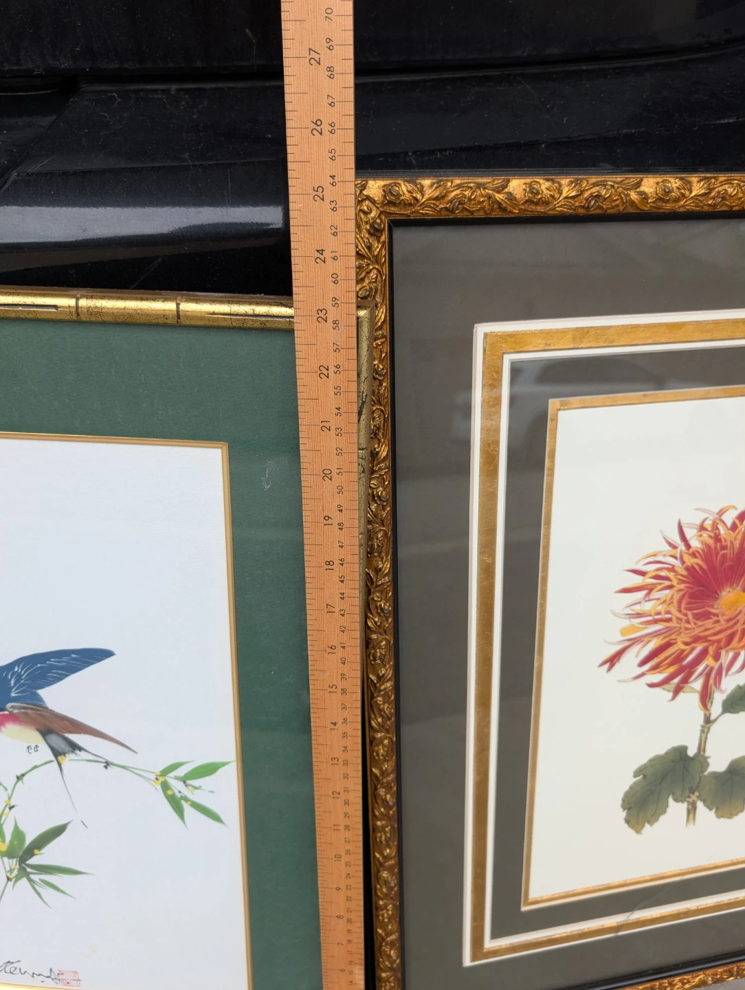 Set of 3 Framed Floral and Bird Art Prints - photo 2