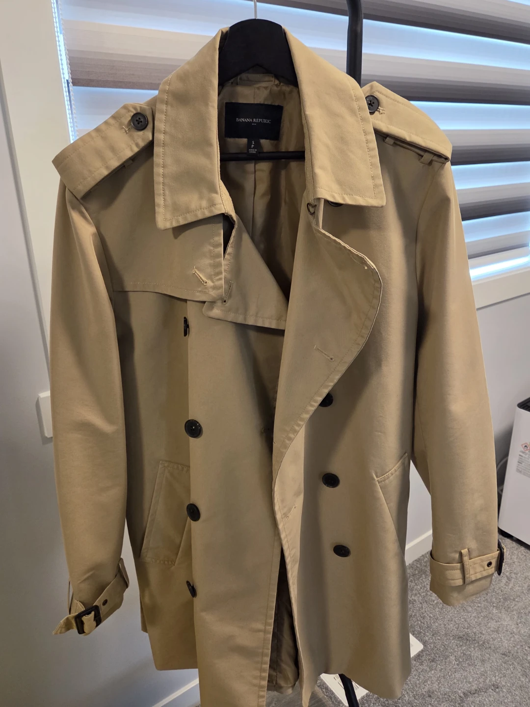 Banana Republic Khaki Trench Coat
