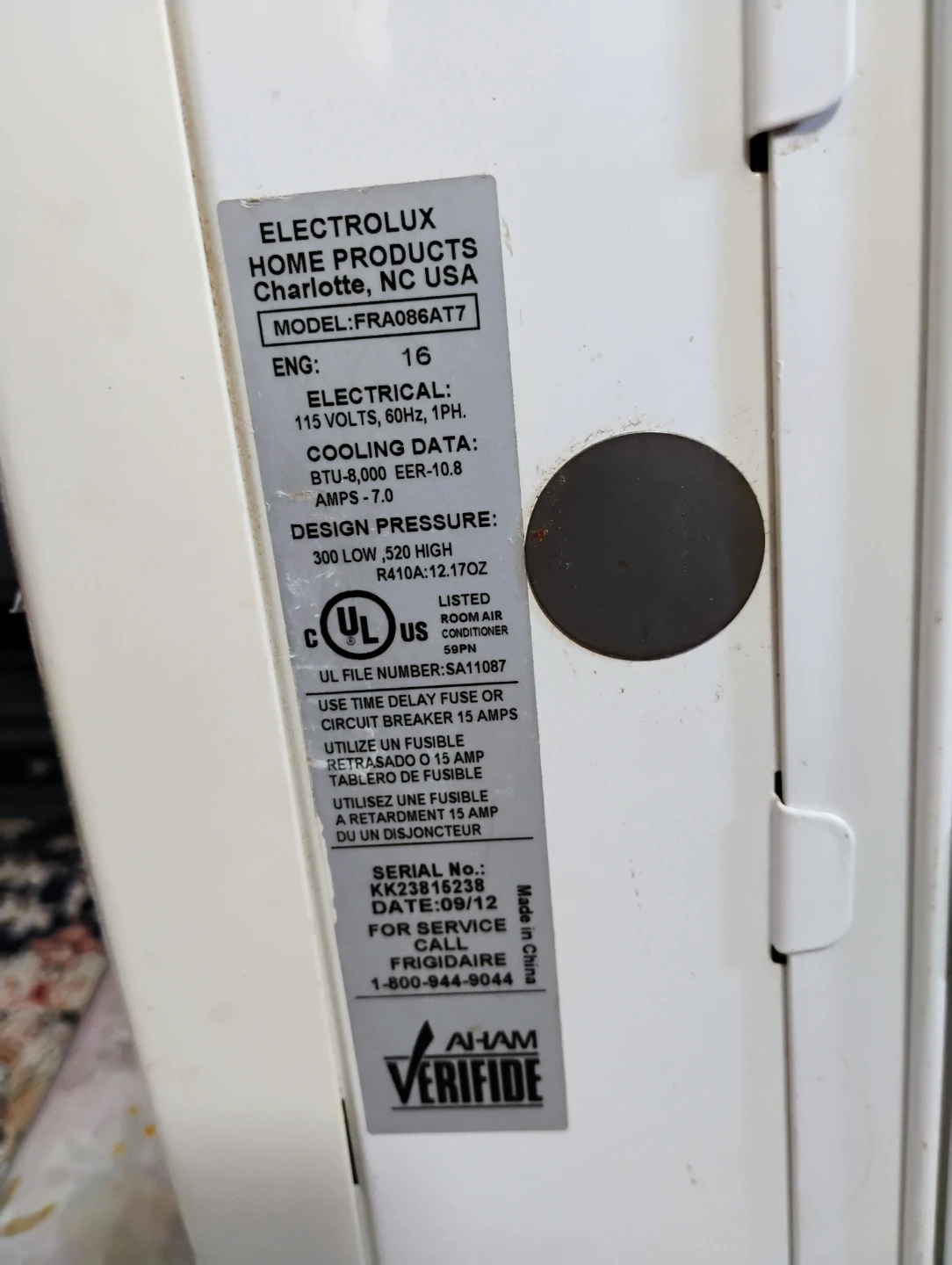 Frigidaire 8000 BTU Window Air Conditioner - photo 3