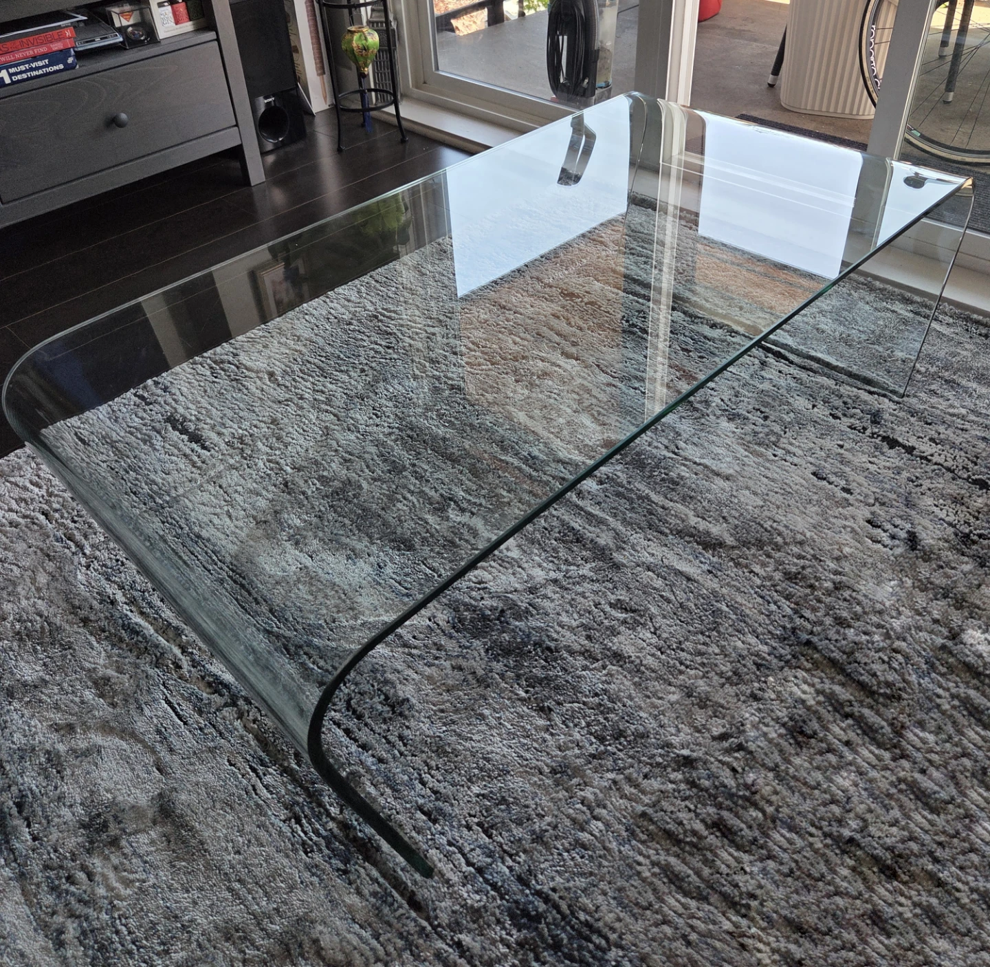 Clear Glass Coffee Table