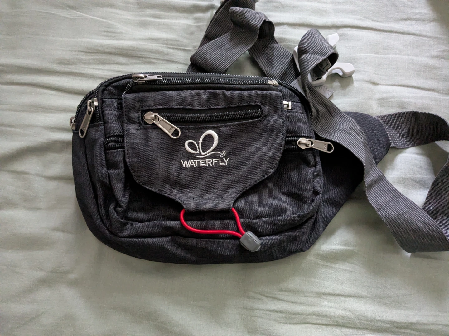 Waterfly Black Fanny Pack