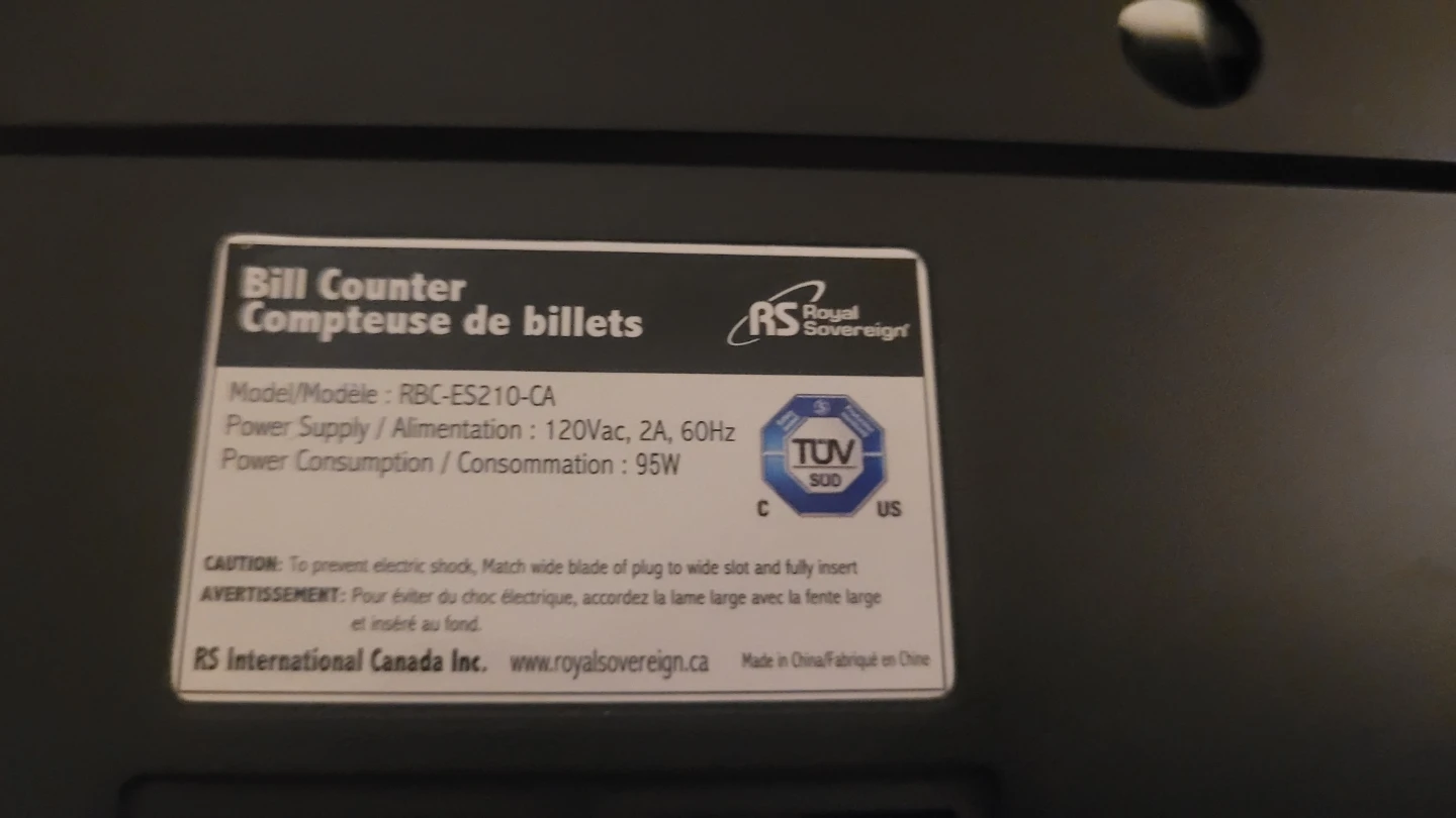 Bill Counter Royal Sovereign RBC-ES210-CA - photo 5