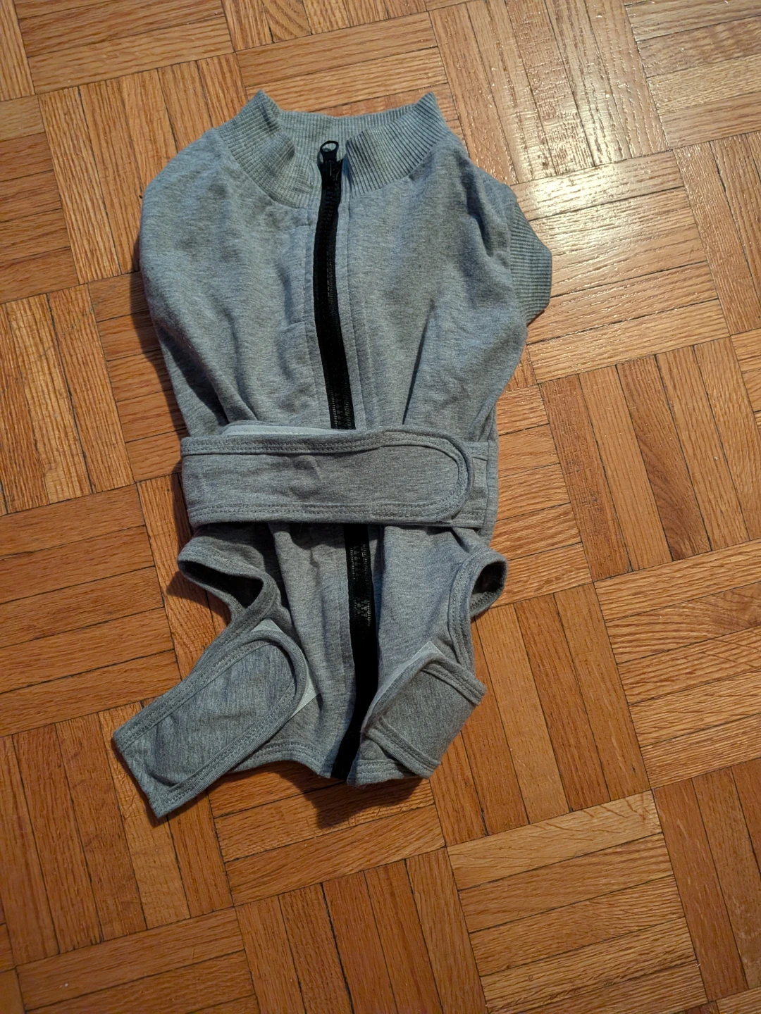 SlowTon Dog Surgery Recovery Suit - Grey, Size M - photo 5