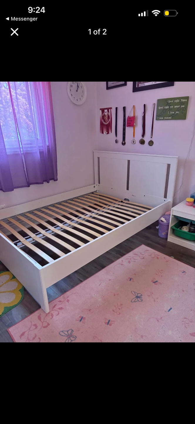 White Twin Bed Frame