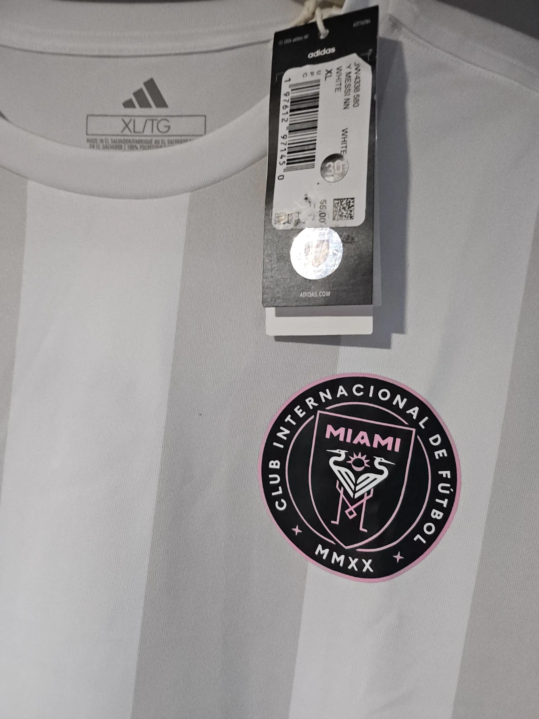 Adidas Inter Miami CF Messi 10 XL/TG Soccer Jersey - photo 2