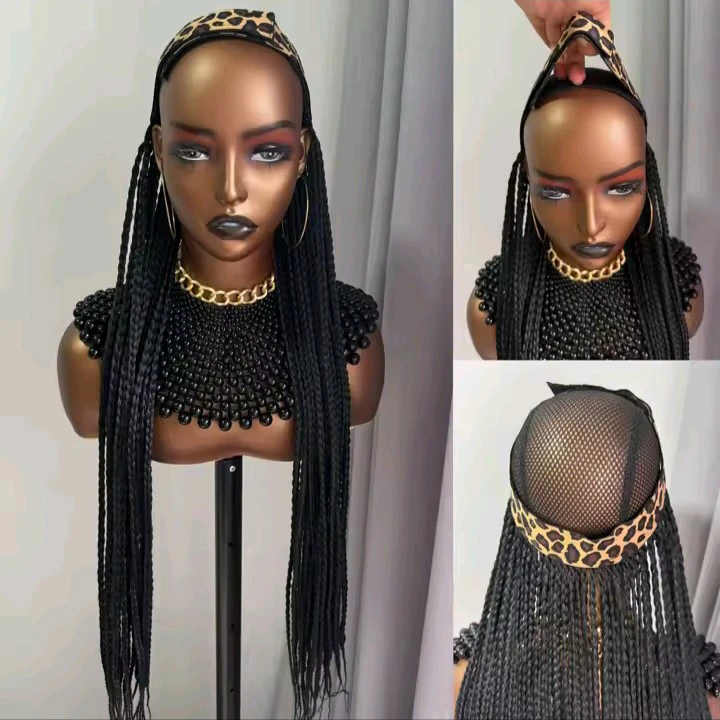 New!! Braided Wig with Headband and Turban - photo 2