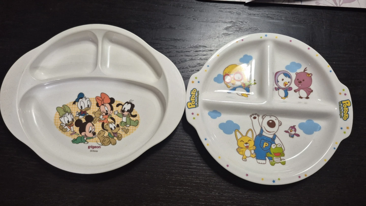 4 Piece Kids Stainless Steel Bowl Set & 2 Divided Plates - photo 2