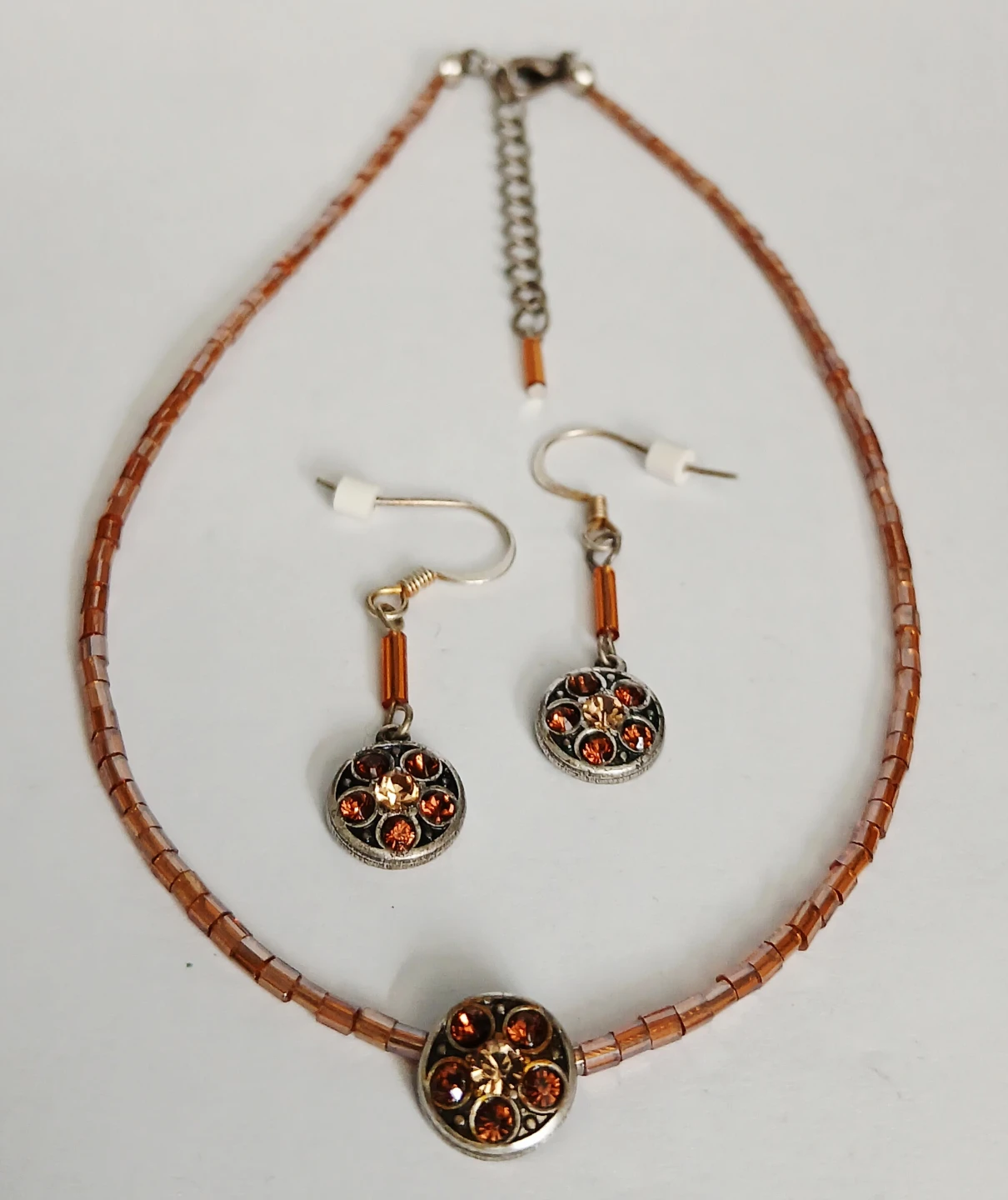 Beaded Necklace and Earrings Set - photo 4