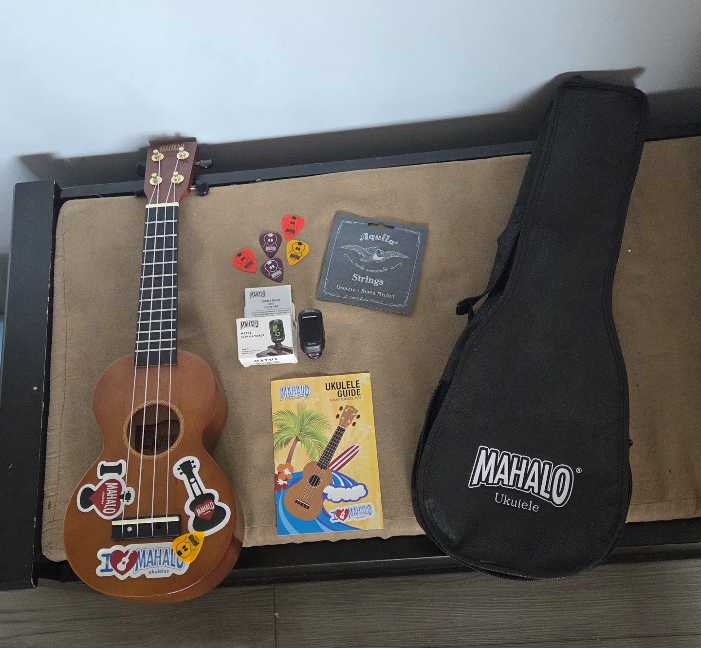 Mahalo Ukulele Starter Pack with Tuner and Accessories